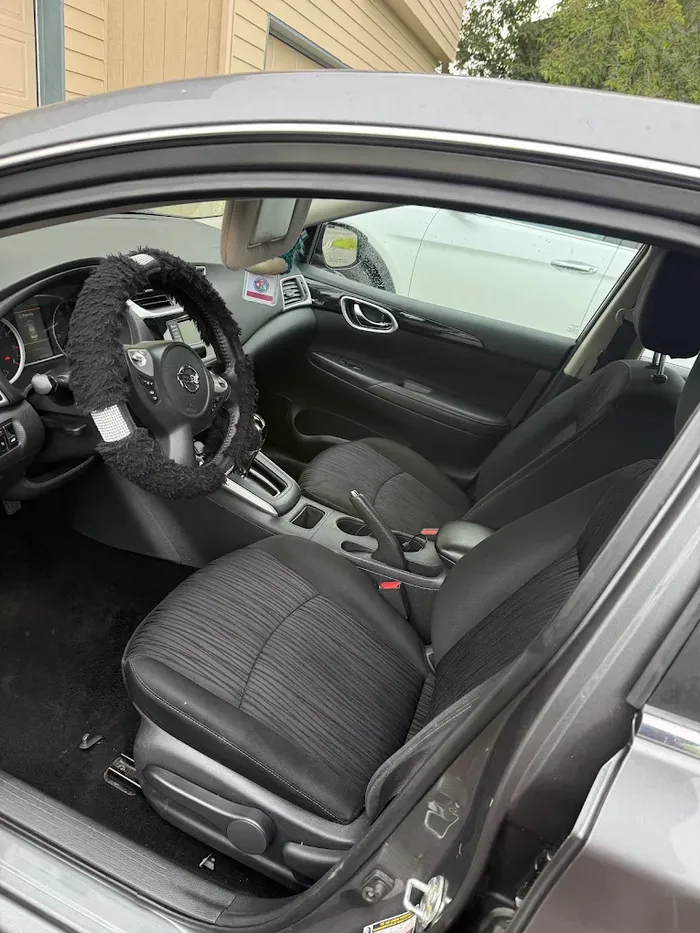 Freshly detailed car interior and front seats